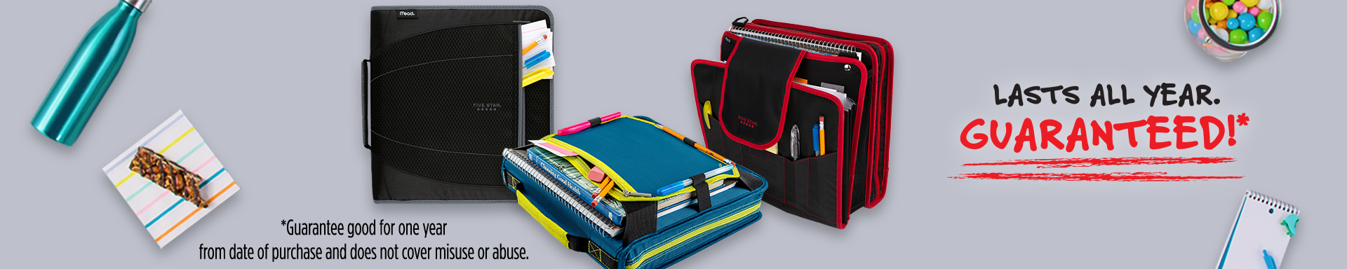 3-ring Binders and Case-it Zipper Binders — Campus Survival Kits and  Insta-Kits